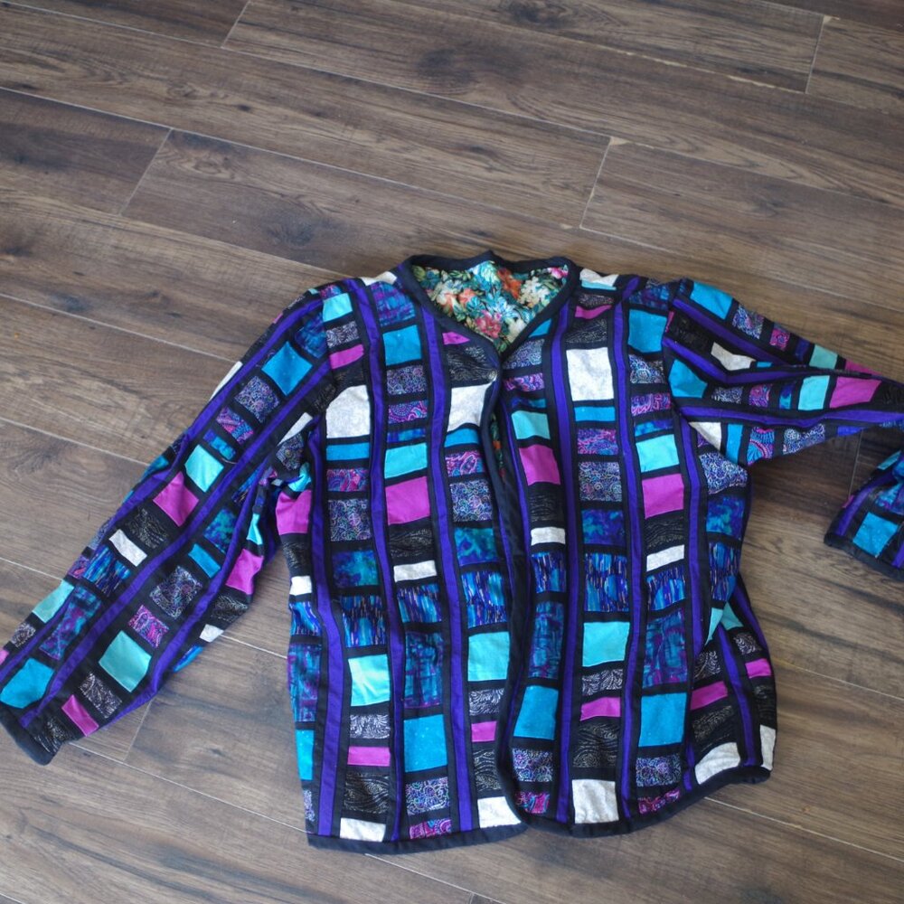 Patch Work Reversable Ladies Jacket - Picture 2 of 7